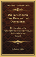 Die Pariser Borse Ihre Usancen Und Operationen