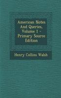 American Notes and Queries, Volume 1
