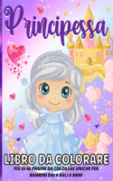 Principesse Libro Da Colorare Per Bambini Dai 4-8 Anni