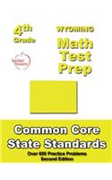 Wyoming 4th Grade Math Test Prep: Common Core Learning Standards(English)