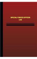 Special Forces Officer Log (Logbook, Journal - 124 pages, 6 x 9 inches): Special Forces Officer Logbook (Red Cover, Medium)