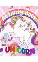 Unicorn Color By Number Activity Book For Kids