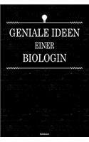 Geniale Ideen einer Biologin Notizbuch