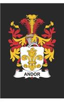 Andor: Andor Coat of Arms and Family Crest Notebook Journal (6 x 9 - 100 pages)