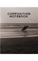 Composition Notebook Wide Ruled: Surfboard Writing Paper Surfer Homework Academic Journal