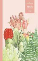 Cornell System Notes 110 Pages: Cactus Notebook for Professionals and Students, Teachers and Writers - Succulent Llama Pattern