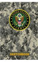 US Army Digital Camo Sketchbook