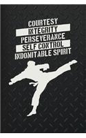 Courtesy integrity perseverance self control indomitable spirit