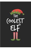Funny Coolest Elf Christmas Notebook Gift