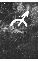 Sagittarius: Dot Grid Journal Galaxy Notebook or Diary with Astrology Sun Sign 6x9 Inches 110 Pages(9 Star Sign Planners)