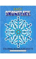 Easy Snowflake Coloring Book for Adult