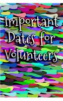 Important Dates for Volunteers: Blank Perpetual Calendar