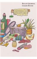 Bullet Journal Chaos-Küche ca. A5 (15,2 x 22,9cm) 200 Seiten dotted cream paper: Softcover-Notizbuch mit Punktraster, Seitenzahlen - cremefarbenes Papier