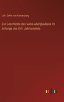 Zur Geschichte des Volks-Aberglaubens im Anfange des XVI. Jahrhunderts