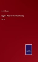 Egypt's Place in Universal History