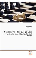 Reasons for Language Loss