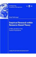 Empirical Research Within Resource-Based Theory