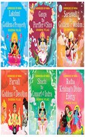 Goddesses of India : Ganga, Lakshmi, Parvati, Radha, Saraswati and Shachi (Set of 6 Books) Indian Mythology for kids (Subha Vilas)