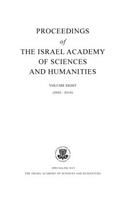 Proceedings of the Israel Academy of Sciences and Humanities, Volume Eight