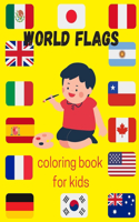 World flags coloring book for kids