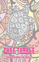 Cute Turtle - Coloring Book for adults