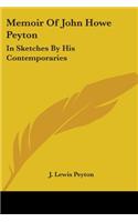 Memoir Of John Howe Peyton