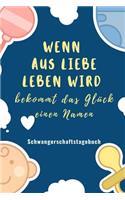 Wenn Aus Liebe Leben Wird Bekommt Das Glück Einen Namen Schwangerschaftstagebuch: A5 Tagebuch mit schönen Spruch als Geschenk für Schwangere - Geschenkidee für werdene Mütter - Schwangerschafts-tagebuch - Kalender - Erinnerungsalb