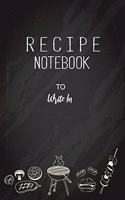 Recipe Notebook To Write In