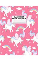 Blank Sheet Music Notebook