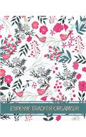 Expense Tracker Organizer: Flower Design Cover (Tracker your income and outgo)Accounting Record Book 7.5x9.25 inches(2 Family or Personal Expense Tracker Organizer Income and Expe)