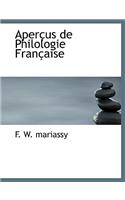 Aper Us de Philologie Fran Aise