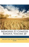 Memoires Et Comptes Rendus, Volume 20