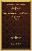 Nova Geometriae Clavis Algebra (1643)