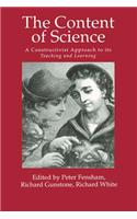 The Content Of Science: A Constructivist Approach To Its Teaching And learning
