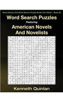 Word Search Puzzles Featuring American Novels And Novelists