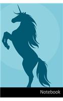 Notebook: Geschenke für Einhornfans: Einhorn Notizbuch / persönliches Tagebuch / Schreibheft / Logbuch / Planer / Vokabelheft / Notizen - 6 x 9 Zoll (15,24 x 