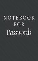 Notebook For Passwords