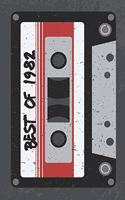 Best of 1982: A Retro Blank Lined Notebook For Fans Of The 1980s, Vintage Music Cassette Mix Tape