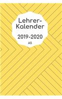 Lehrerkalender 2019 2020 A5: Schulplaner 2019 2020 für die Unterrichtsvorbereitung - Planer ideal als Lehrer Geschenk für Lehrerinnen und Lehrer