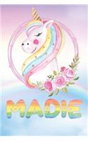 Madie: Want To Give Madie A Unique Memory & Emotional Moment? Show Madie You Care With This Personal Custom Named Gift With Madie's Very Own Unicorn Custom