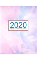2020 Planner Weekly & Monthly 8.5x11 Inch: Miracle Blue Sky One Year Weekly and Monthly Planner + Calendar Views