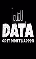 Data Or It Didn't Happen: Behavior Analyst Journal Gift For Board Certified Behavior Analysis BCBA Specialist, BCBA-D ABA BCaBA RBT (Blank Lined 120 Pages - 6" x 9")
