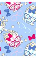 Super Cute Kawaii Popcorn Cats with Glasses, Bows, and Hearts Notebook: A notepad perfect for creative writing, note taking, doodling, and more!