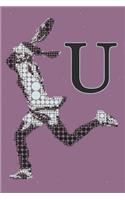 U Monogram Initial Tennis Journal