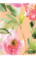 Peonies Sketchbook 7 x 10