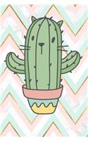 Cat Cactus Notebook: Cat Journal Notebook Fun Diary for Cat Lovers Kawaii Catcus Notepad 200 Pages Lined Notepad 6x9