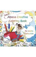 Ruby's Alpaca Creative Coloring Book for Adults Relaxation