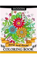 Modern Floral and Flower Coloring Book