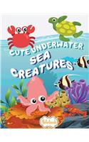 Notebook ( Cute Underwater Sea Creatures Cover ): 2 Inside Patterns Notebook: Lined 60 Pages and Blank No Lined 60 Pages, Total 120 Pages (8.5 X 11), Notebook Journal Diary