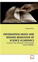 Information Needs and Seeking Behaviour of Science Academics